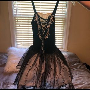 Black and white ballet costume